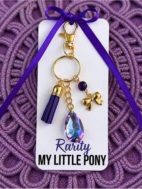 New Handmade Keychain Inspired by "Rarity" (My Little Pony)